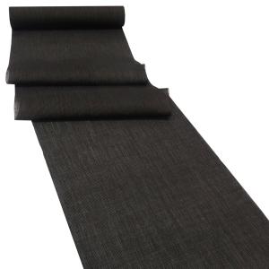 平和屋着物■極上　夏物　本場小千谷ちぢみ　縞　丁子染色　反端付き　麻　逸品　未使用　CYAA3850s5 15%クーポンあり 小千谷縮 着物 小千谷ちぢみ 吉新織物 水色 青 縞