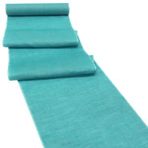 15%クーポンあり 近江ちぢみ 着物 仕立て付き 青緑 縞 本麻 夏着物 新品 購入 販売 未仕立て 反物 カジュアル 麻 7月 8月 盛夏 広幅 女物 男物 近江縮 ktn-235