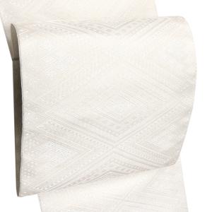 名古屋帯 正絹 仕立て上がり 冬用 袷 単衣 レディース 帯 ベージュ