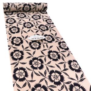 専用　♦浴衣　反物　未使用♦　アイヌ文様　綿　生地 浴衣 生地 反物 布 綿100％ 白地に紺 長50cm単位 和柄 未仕立て 布地