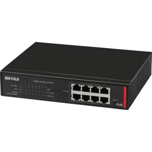 BUFFALO バッファロー BS-GSL2008P 法人向け Giga対応 PoE Layer2 スマートLiteスイッチ 8ポート