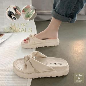 レディースファッション 厚底サンダル レディースフラットサンダル