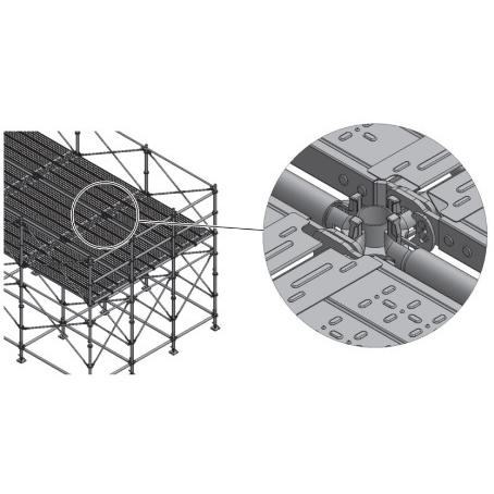 次世代足場　Iqヘッド支柱950 ステージ用(50本セット)(別途送料お見積り品)(タカミヤ)