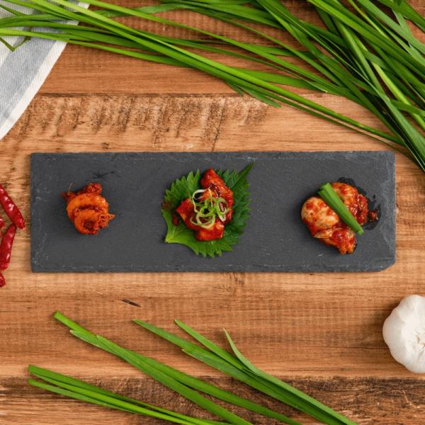 送料無料（一部除く）　伊勢志摩 海鮮キムチ ヤンニョム　食べ比べ３種セット 海老キムチ 牡蠣キムチ ...