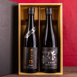 作 ざく 純米酒 純米吟醸 日本酒 飲み比べセット 300ml 2本 【化粧箱