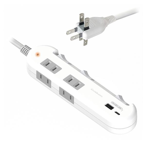 電源タップスイッチ付き Type-C 20W PD高速充電/リバーシブルUSB-Aポート 2ポート合...