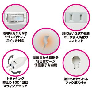 電源タップスイッチ付き Type-C 20W ...の詳細画像5