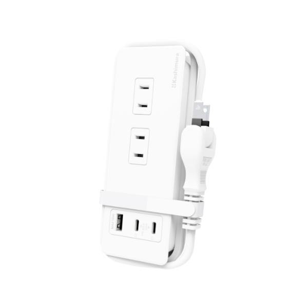 電源タップ Type-C 2ポート 最大30W PD高速充電/リバーシブルUSB-A 1ポート 3ポ...