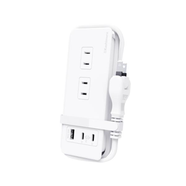 電源タップ Type-C 2ポート 最大45W PD高速充電/リバーシブルUSB-A 1ポート 3ポ...