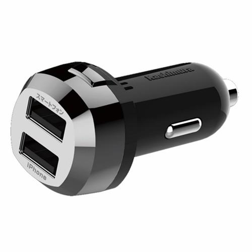 DC充電器 2.4A出力 USB×2ポート(AJ546)