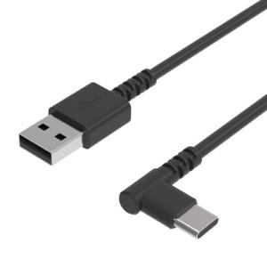 USB充電＆同期ケーブル 1.2m L字【USB-A→Type-C】(AJ608)｜kashimura