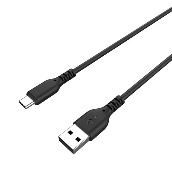 高耐久/断線保証18ヶ月 USB充電＆同期ケーブル 1.2m ブラック シリコーン素材【USB-A→...
