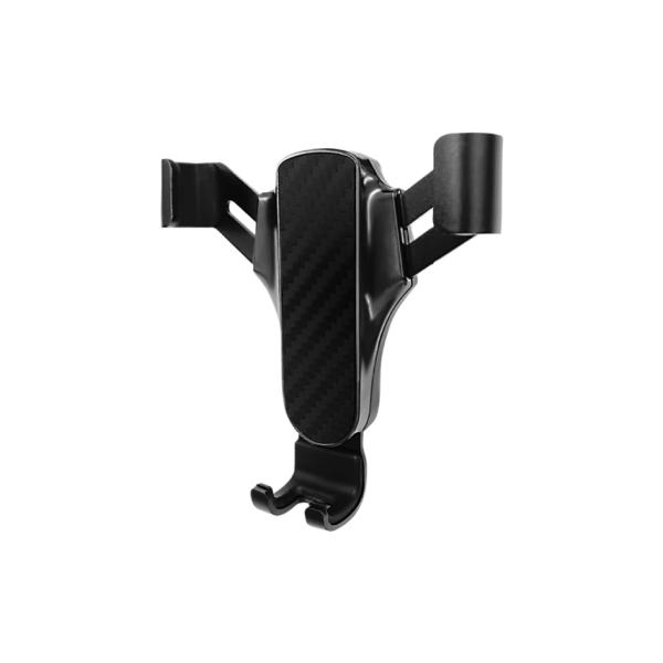 自重式スマホホルダー カーボン×ブラックメッキ(AT95)