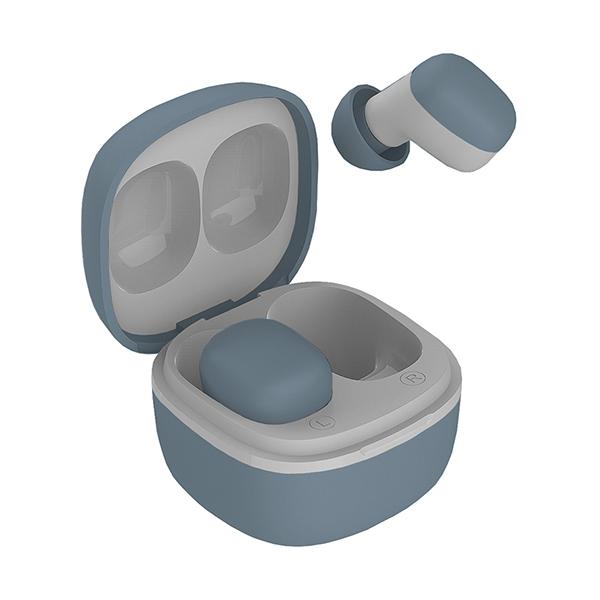 Bluetooth5.3 完全ワイヤレスステレオイヤホン AAC ミニ【ブルー】(BL122)