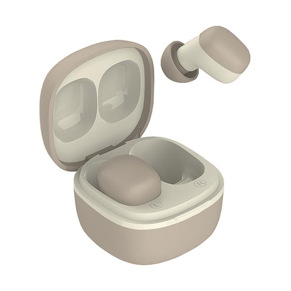 Bluetooth5.3 完全ワイヤレスステレオイヤホン AAC ミニ【ベージュ】(BL123)