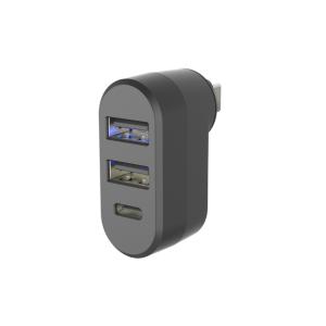 USB-C充電ポート 増設 リバーシブルUSB-A 2ポート/USB-C 1ポート(DC056)｜kashimura