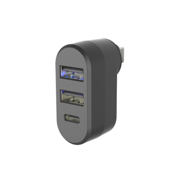 USB-C充電ポート 増設 リバーシブルUSB-A 2ポート/USB-C 1ポート(DC056)