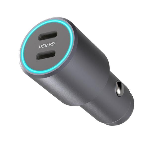 最大合計60W出力 USB PD 最大30W×2ポート搭載 DC充電器(DC064)