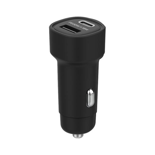 最大合計48W出力 USB-A 1ポート/USB Type-C 1ポート搭載 DC充電器(DC068...