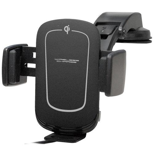 ワイヤレス充電機能付　自動開閉ホルダー　自動回転機能付　吸盤式(KW21)