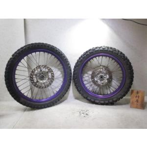 5★TT250Rレイド用前後ホイール804　純正.めくれ無.4GY.Raid.〔検索用〕DT230....