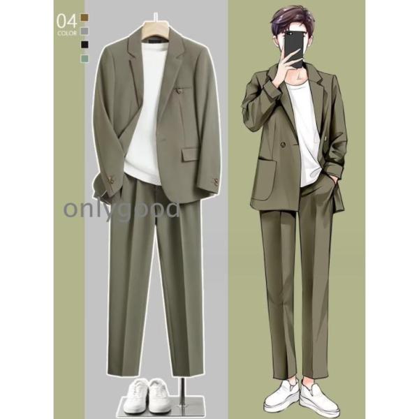 セットアップ メンズ 韓国 ファッション カジュアルスーツ 長袖 男 シェア服 メンズ レディース ...