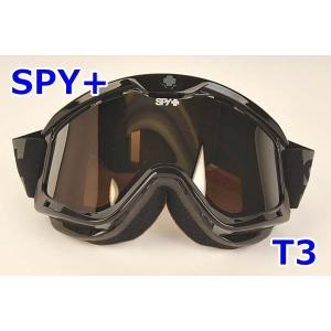 SPY T3 ブラック色フレーム ブロンズ系レンズ スノーゴーグル アジアンフィット スパイ R24...