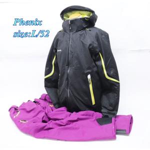 phenix - Phenix フェニックス レディース スキージャケット&パンツ セットアップ 8/38 グレー×ブラック ES3820T60 R2502-191 Phenix フェニックス レディース スキージャケット&パンツ