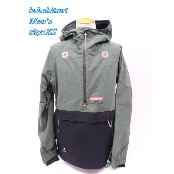 inhabitant インハビタント メンズ スノーボードジャケット アイアノラック XS オリーブ...