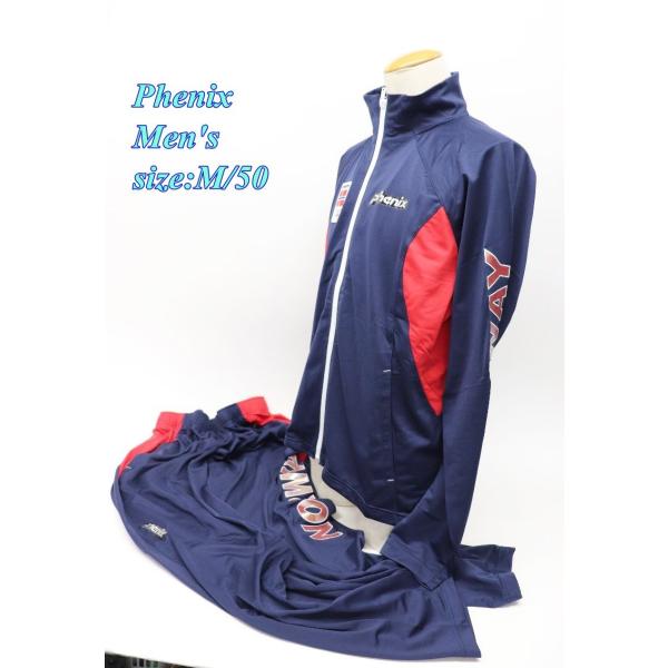 Phenix フェニックス メンズ トレーニングウェア セットアップ M/50 ネイビー SEMD1...