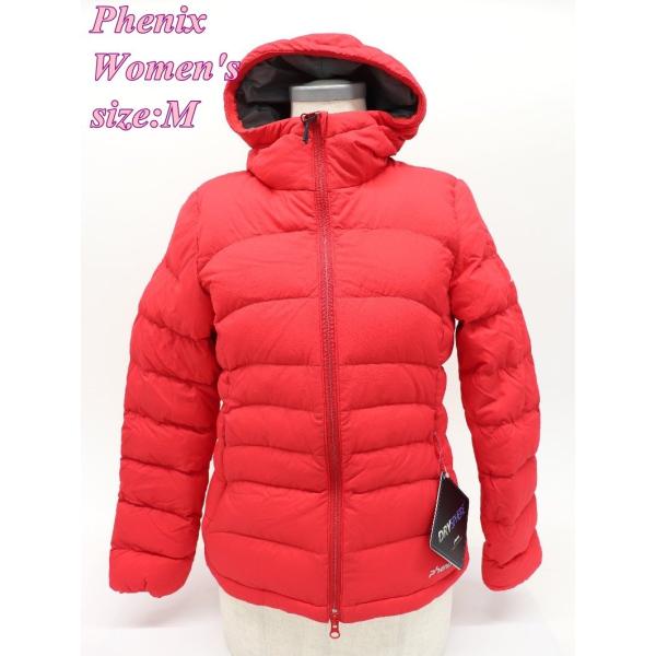 Phenix フェニックス レディース ダウンジャケット フーディ M レッド PH762IT60 ...