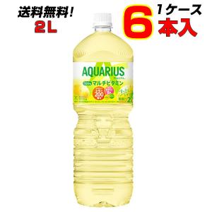 アクエリアス 1日分のマルチビタミン 2L PET 6本 1ケース スポーツドリンク ビタミンC 【送料無料】【コカコーラ社直送】｜kasimaw