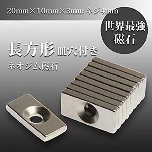 磁石 小型 強力 ネオジム ネオジウム マグネット/長方形皿穴付