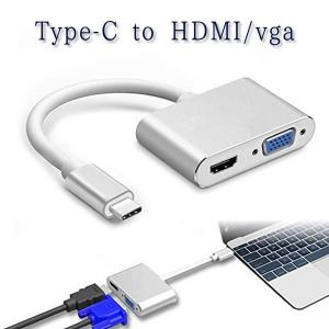 USB C アダプター Type C to HDMI/VGA 2in1 4K 2K  TPCHD