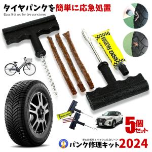 2個セット パンク修理キット リペアキット タイヤ 簡単 応急処置 カー