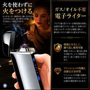 USB充電式 プラズマライター 雷電 電子ライ...の詳細画像3