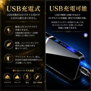USB充電式 プラズマライター 雷電 電子ライ...の詳細画像5