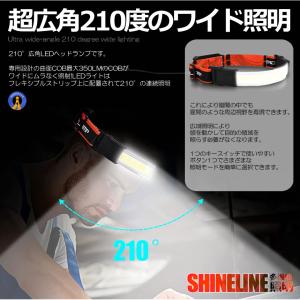 ヘッドライト LED 20COB 充電式 広角...の詳細画像2