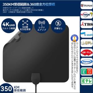 室内アンテナ 貼る テレビアンテナ 360度 ...の詳細画像2