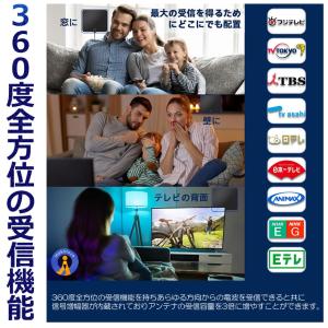 室内アンテナ 貼る テレビアンテナ 360度 ...の詳細画像4