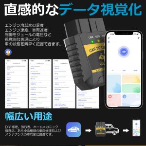 OBD2 故障診断機 スマホ Bluetoot...の詳細画像4