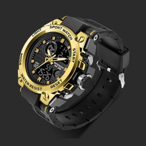 クロノグラフ腕時計ゴールド メンズ 男性 多機能