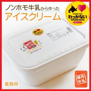 アイスクリーム 稚内牛乳 ノンホモ お取り寄せ お中元 ギフト あいすくりーむ ジェラート アイス バニラ 業務用 2000ml 2L