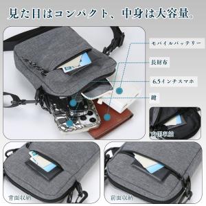 ボディバッグ メンズ ショルダー スマホポーチ...の詳細画像3