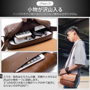 ショルダーバッグ ミニバッグ メンズ 小さめ ...の詳細画像2