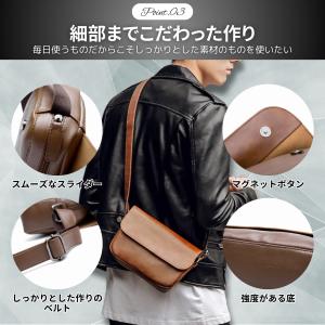 ショルダーバッグ ミニバッグ メンズ 小さめ ...の詳細画像4