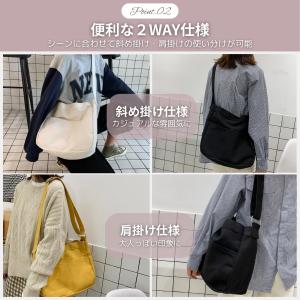 ショルダーバッグ キャンバスショルダーバッグ ...の詳細画像3