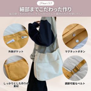 ショルダーバッグ キャンバスショルダーバッグ ...の詳細画像4