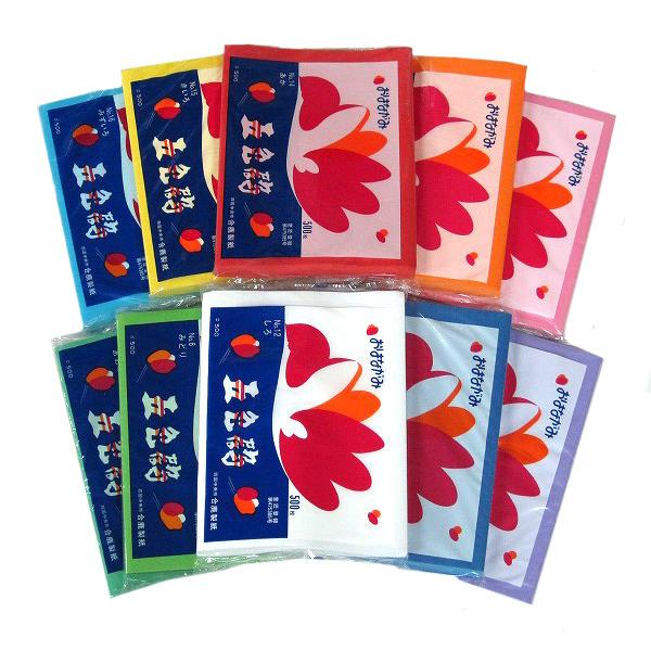 おはながみ　五色鶴　500枚入　全２1色