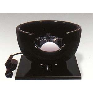 茶道具 真塗 紅鉢型 サンアイ 電熱器 炭型ヒーター 旧野々田 風炉用